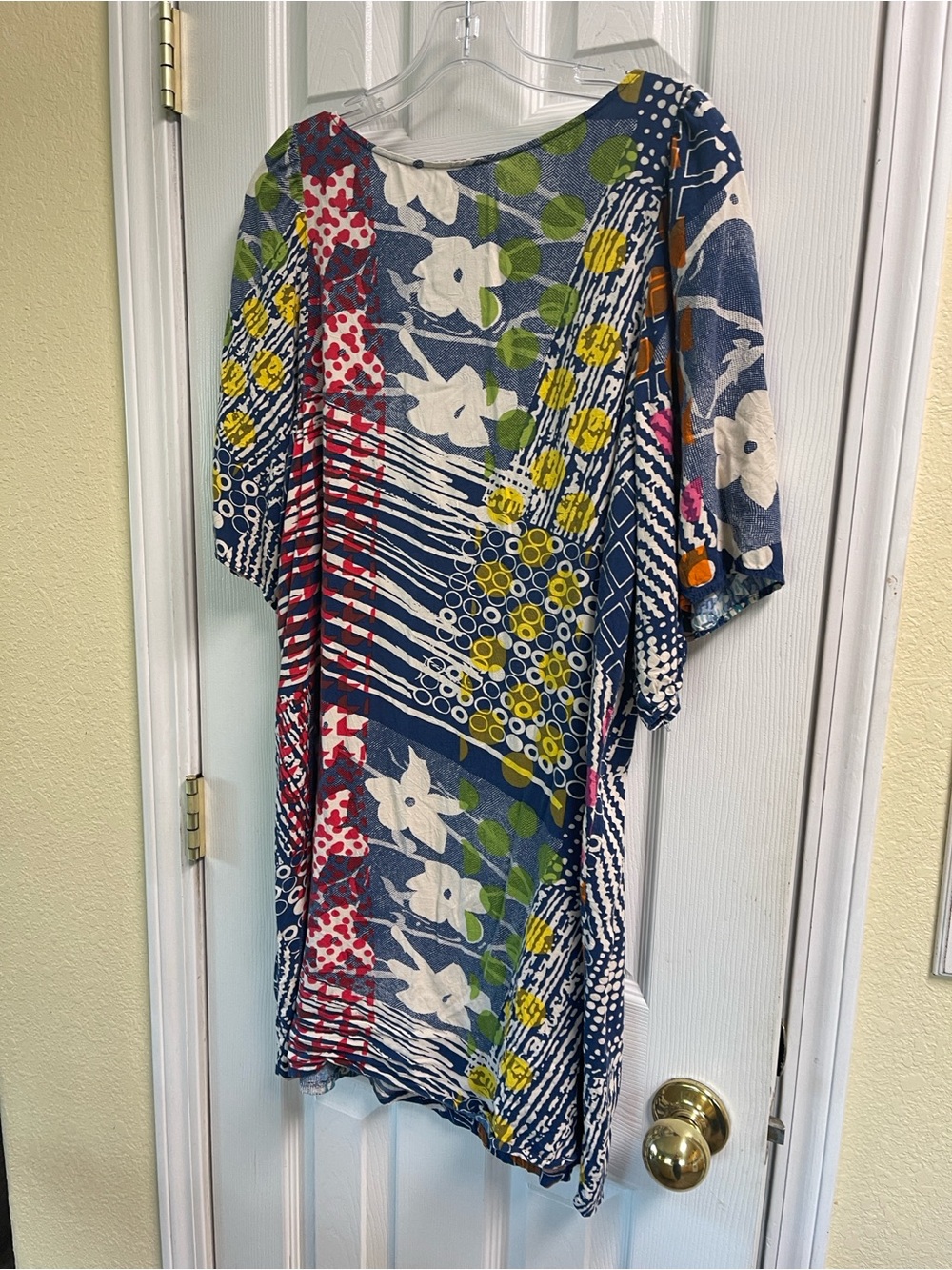 Jams World Blue & Green Floral Print Top